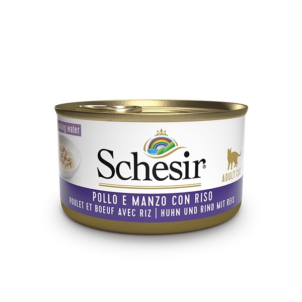 8005852750549-1-schesir-umido-gatto-pollo-manzo-riso-lattina85-1